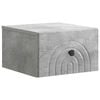 vidaXL Wandbeugel Bedkast Betongrijs 33 x 34,5 x 20 cm Bewerkt hout