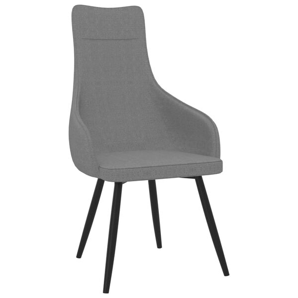 vidaXL Fauteuil stof lichtgrijs