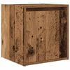 vidaXL Nachtkastje wandgemonteerd 38x34x40 cm oud houtkleurig