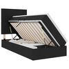 vidaXL Opslag bed met matras met hoofdeinde Zwart 100 x 200 cm Stof