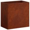 vidaXL Plantenbak Roestkleurig 50 x 30 x 50 cm weervast staal
