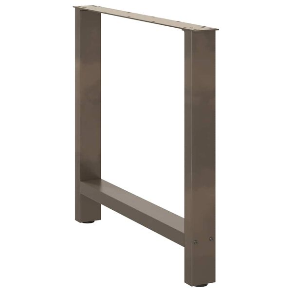 vidaXL Eettafelpoten 2 st 70x(72-73) cm staal naturel