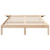 vidaXL Bedframe Naturel 140 x 200 cm Massief grenenhout