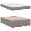 vidaXL Bedframe met matras Taupe 160 x 200 cm Stof