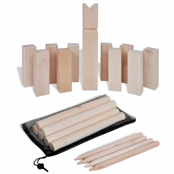 Houten Kubb spel set