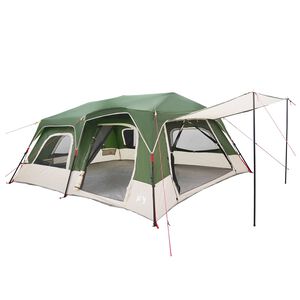 vidaXL Directe Tent 10-persoons Groen 185T Polyester met PU Coating