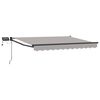 vidaXL Handbediende luifel met LED's 2,5 x 2 m