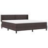 vidaXL Boxspringbed met matras met matras Donkerbruin 180 x 200 cm