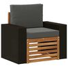 vidaXL Buiten Midden Sofa Naturel