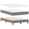 vidaXL Boxspring bed met matras met LED Taupe 120 x 190 cm Stof