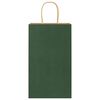 vidaXL Papieren zakken 250 st met hengsels 21x11x36 cm groen