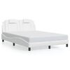 vidaXL Bedframe "Viana" met LED zonder matras wit 120x200 cm