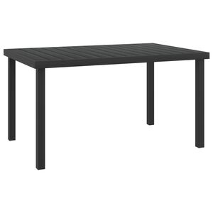 vidaXL Tuintafel 140x90x74 cm aluminium en HKC zwart