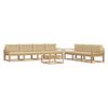 vidaXL Buiten bankenset 7 st Wit en Beige