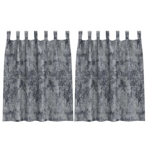 vidaXL Velvet Gordijnen 2 pcs Zilvergrijs 140 x 140 cm Fluweel
