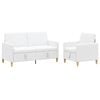 vidaXL Bankenset met opbergruimte 2 pcs Wit Polyester