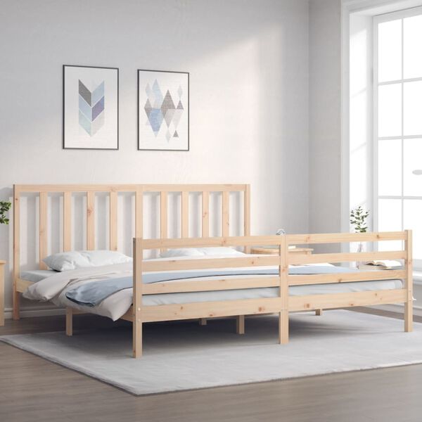 vidaXL Bedframe zonder matras massief grenenhout 200x200 cm
