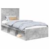 vidaXL Bedframe Concerte Grijs 90 x 190 cm Massief grenenhout