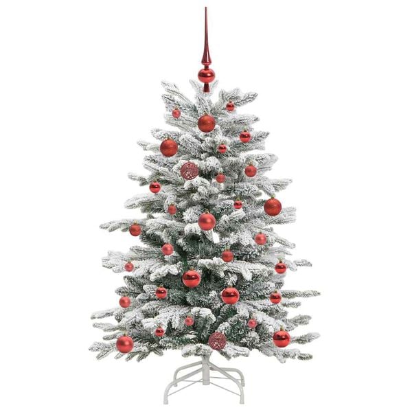 vidaXL Kunstmatige Inklapbare Kerstboom Wit 120 cm PE en PVC