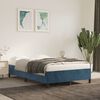vidaXL Bedframe zonder matras 120x190 cm fluweel donkerblauw
