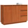 vidaXL Dressoir Bruin Eiken 111 x 34 x 75 cm Massief grenenhout