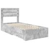 vidaXL Bedframe met lade met hoofdeinde met opslag Bewerkt hout