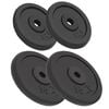 vidaXL Halterschijven 4 st 2x10 kg en 2x5 kg gietijzer