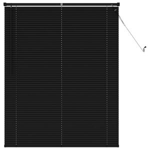 vidaXL Venetiaanse Blind Verstelbaar Zwart 150 x 120 cm PVC