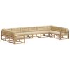 vidaXL Buiten bankenset 10 st Wit en Beige