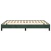 vidaXL Bedframe zonder matras 140x190 cm fluweel donkergroen