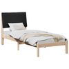 vidaXL Bedframe Bruin en zwart 80 x 200 cm Massief grenenhout