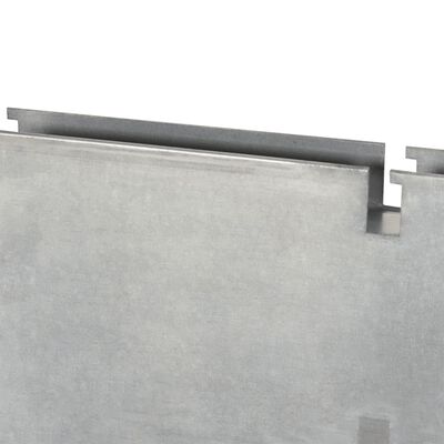 vidaXL Schanskorfpaal 220 cm gegalvaniseerd staal zilverkleurig