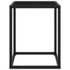 vidaXL Salontafel met zwart glas 40x40x50 cm zwart