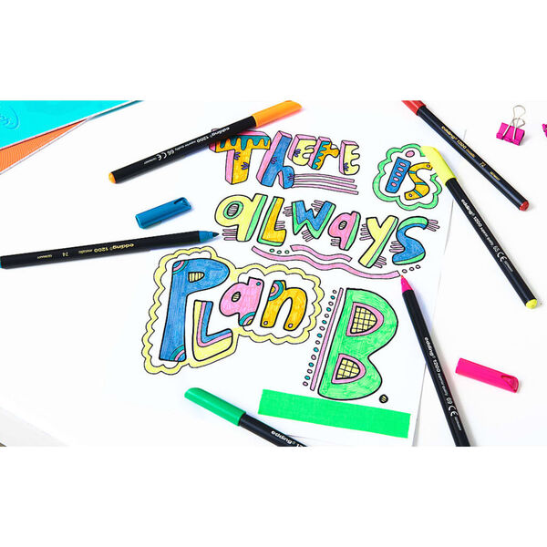 edding Viltstift 14 st fijn meerkleurig 1200