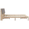 vidaXL Bedframe met hoofdeinde Bruin 150 x 200 cm Massief grenenhout