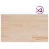 vidaXL Tafelbladen 3 st rechthoekig 80x47x2,5 cm massief grenenhout