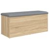 vidaXL Opbergbank Sonoma eiken 102x42x45 cm bewerkt hout