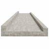 vidaXL Wandschappen 4 st 115x9x3 cm betongrijs