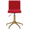 vidaXL Eetkamerstoelen draaibaar 2 st fluweel wijnrood