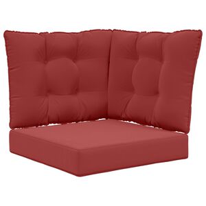 vidaXL Buiten bankkussen Polyester Wijnrood 50,5 x 50,5 cm