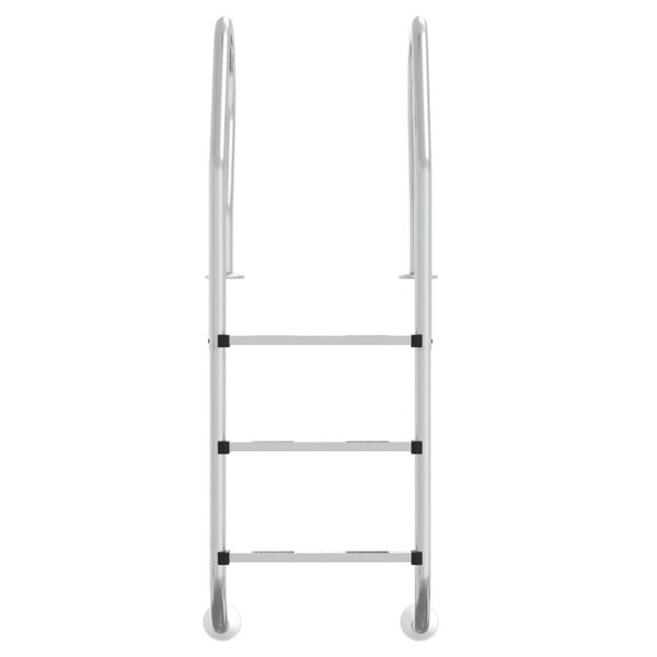 vidaXL Zwembadladder 54x38x158 cm 304 roestvrijstaal