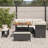vidaXL Tuin Sofa Set met kussen met opslag 8 pcs Zwart en cr&egrave;me
