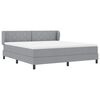 vidaXL Boxspringbed met matras Lichtgrijs 180 x 200 cm Stof