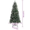 vidaXL Kunstkerstboom met 150 LED Groen 120 cm PVC en Plastic en Staal