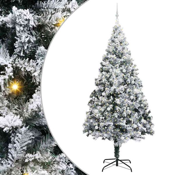 vidaXL Kerstboom met 300 LED met standaard Groen 300 cm PVC
