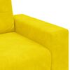 vidaXL | Loveseat | met kussen Geel Fluweel