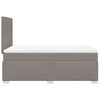 vidaXL Boxspring met matras stof taupe 120x200 cm