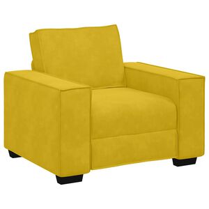 vidaXL Sofastoel Geel 100x78x84 cm Fluweel