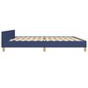 vidaXL Bedframe zonder matras stof blauw 200x200 cm
