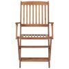 vidaXL Tuinstoelen 8 st inklapbaar met kussens massief acaciahout